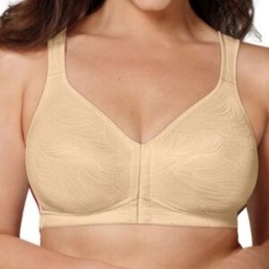 Playtex 18 Hour Posture Boost Front Close Bra Light Beige 38B New